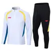 2421 Traje de Treinamento de Futebol com Placa Leve Estampa Terno Adulto Traje de Futebol com Placa Leve Traje de Competição Esportiva Traje de Treinamento com Meio Zíper