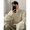 Suéter con Cuello de Pico Abotonado para Hombre Cuello Alto Otoño e Invierno Ropa Exterior Cálida Estilo Holgado Perezoso Comercio Exterior Transfronterizo Venta al por Mayor