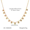 Colar de aço inoxidável de alta qualidade europeu e americano com borla de diamante, corrente de clavícula de aço titânio versátil da moda, pulseira de zircônia branca para mulheres