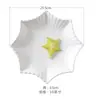 Prato de Frutas Cerâmico Criativo Branco Puro Prato Balanço Prato de Jantar com Formato Especial Prato Estrela de Anis Prato para Pratos Frios Lanches para Hotel