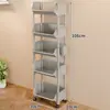 Estante organizador de juguetes, organizador de bocadillos, caja de almacenamiento móvil, carrito pequeño para mochilas escolares, gabinete de piso de cocina de varias capas para verduras infantiles