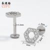 Pendientes Pequeños y Fragantes de Fuegos Artificiales Transfronterizos con Diamantes Brillantes, Tornillos para Orejas de Acero de Titanio Plateado, Pendientes de Nicho de Alta Gama al por Mayor