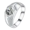 Anel de diamante de negócios lateral dominante, anel de diamante de casamento, anel hexagonal mais vendido, superfície do anel, excelente charme, anel de diamante masculino