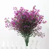 Flor de Campana Eucalipto Rosa Flor Artificial Hoja de Dinero Plástico Sauce Almirante Boda Decoración de Jardinería Flor Falsa Mayoreo