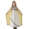 Disfraz de diosa griega para Halloween transfronterizo para padres e hijos, adultos y niñas, vestido largo de princesa romana antigua para fiesta y actuación