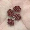 Acessórios de nó chinês de areia dourada roxa de cinábrio cru DIY pulseira nuvem traseira de cinábrio cru acessórios para colar atacado