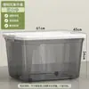Caja de almacenamiento transparente, canasta grande de plástico engrosado para uso doméstico, organizador de ropa, caja para libros y juguetes, caja de almacenamiento de repuesto