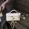 Bolsas de Alta Gama para Mujer Otoño e Invierno 2025 Nuevo Estilo Popular de Celebridad de Internet Bolso de Mano para el Trabajo Bolso Cruzado Tipo Cubo con Cadena Acolchada
