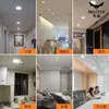 Panel de Luz LED Empotrado 18W24W Redondo Cuadrado Ultradelgado Luz de Techo Cocina Sala de Estar Pasillo Downlight de Ahorro de Energía