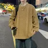 Nuevo suéter rojo de otoño e invierno para el año zodiacal, tejido casual de alta gama para hombre, suéter navideño para pareja