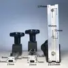 Guia de Marcenaria Trilho Fixo Alumínio Ranura Corte Serra Acessórios Bloco de Limite de Mão Manípulo de Bloqueio Flor de Ameixa Placa de Posicionamento Ranura Deslizante