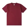 Camiseta Branca Lisa de Algodão Puro com Manga Curta, Peso Pesado, Estilo Japonês, 250g, para Homens e Mulheres, Roupa de Casal, Camiseta Básica Masculina, Atacado