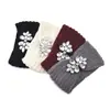 Banda para el cabello de punto con incrustaciones de diamantes de estilo europeo y americano, protector de orejas para lavarse la cara, accesorios para el cabello de moda para yoga, diadema de lana cálida para otoño e invierno.