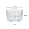 Copo de Vela Transfronteiriço Copo de Vela Espesso Simples Copo de Vidro Transparente para Aromaterapia Ornamentos de Fragrância para Casa Suporte de Vela para Ambiente