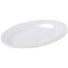 Plato de pescado de melamina, plato ovalado, plato comercial de plástico blanco para comida rápida, plato para cocinar, olla caliente, plato para barbacoa, plato para polvo de salchicha