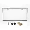 Moldura de Placa de Carro para Modificação Atacado Moldura de Placa Padrão Americano Suporte de Placa de Licença de Aço Inoxidável Capa de Placa de Licença Transfronteiriça Xclpf