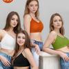 Transfronterizo En Stock Sujetador Strapless Tk Ropa Interior Femenina Sin Costuras Tallas Grandes Sujetador Inalámbrico Anticaída