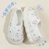 Zapatos postparto para verano, estilo fino con talón cubierto, nuevo modelo 2026, pantuflas de algodón antideslizantes para casa en interiores para mujeres postparto en septiembre y octubre