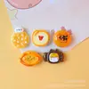 Juguete de comida en miniatura simulado accesorios de resina pegamento de crema DIY decoración de funda de teléfono serie de pan de dibujos animados lindos