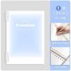 Cuaderno de hojas sueltas antiadherente Sijin B5, cuaderno extraíble A5, bloc de notas transparente de diario simple de alta apariencia