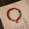 Pulsera de Ágata Roja del Sur Xizang Jade de Agua Azul Aguamarina Año de Nacimiento Nueva Marea Nacional para Mujer Suministro al por Mayor
