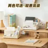 Organizador de escritorio con una caja de pañuelos de resorte, una caja de almacenamiento creativa y multifuncional, un portalápices de plástico de gran capacidad