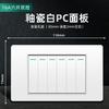 Tomada Padrão Americano 15A Padrão Taiwanês 110V Painel de Interruptores Padrão Americano com Tomada de Parede USB para Uso Doméstico Painel Branco Estilo Americano