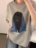 Nueva Camiseta de Algodón de Estilo Chino Nuevo de Manga Corta para Mujer Camiseta de Media Manga Estampada Top Ropa Diseño a la Moda para Verano