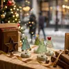 Presente de Natal: Árvore de Natal de vidro giratório de Zibo, um artesanato de vidro rotativo, um ornamento de mesa criativo, atacado