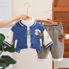 Ropa de niño abrigo de bebé otoño bebé 2024 nuevo otoño ropa de béisbol niños ropa de otoño marea una generación de cabello