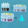 Bolsa de succión autoportante transparente desechable para cerveza, bebidas, leche, té, medicina china, dispensador de líquidos, bolsa para almacenar granos