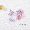 Estilo Idéntico al de Celebridad de Internet Joyería para Uñas ins Mariposa Aurora Acrílico Mini Tridimensional Decoración Fresca para Uñas diy