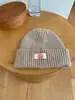 Gorro de Lana de Punto para Mujer 2025 Primavera, Otoño e Invierno, Nuevo, Adelgazante, Color Sólido, Gorro de Encaje Versátil