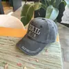 Gorra de Béisbol Bordada con Letras Lavadas Estilo Americano para Hombres y Mujeres, Gorra de Invierno con Visera Curva, Sombrero Versátil Casual para Estudiantes y Parejas