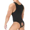 Chaleco Sexy de una Pieza sin Mangas para Hombre, Estilo Transpirable que Revela los Glúteos, No Necesita Quitarse, Ropa Interior Sexy Tentadora, Dropshipping Transfronterizo