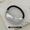 Elástico de Cabelo de Alta Qualidade Novo Elástico de Metal para Cabelo para Mulheres 2025 Novo Acessório de Cabeça com Fivela para Rabo de Cavalo Baixo Acessórios de Cabelo Elástico Fixo Oval