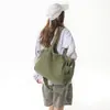 Bolsa de Lona de Gran Capacidad para Mujer 2026 Nuevo Otoño Bolsa Tote para la Escuela y el Trabajo Bolsa Cruzada de Hombro Único de Gran Capacidad
