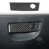 Adecuado para modelos Jeep Wrangler 11-17, juego completo de decoración interior de fibra de carbono para el logotipo del volante y el marco del interruptor del aire acondicionado