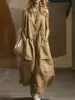 2026 Ropa de Verano/Primavera para Mujer, Vestido de Algodón y Lino sin Mangas, Holgado, Sencillo, con Bolsillos, para Venta Transfronteriza en Amazon Europa y América, Sitio Independiente