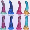 Dildo de Animales Simulados con Forma Especial, Pene Alienígena, Juguetes Sexuales Masculinos y Femeninos, Tapón Anal Manual de Silicona Suave