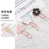 Clipes de Papel Marcadores de Página de Metal Estilo Coreano Clipes Fofos com Decoração de Flor de Cerejeira, Design Feminino, Criativo para Estudantes