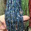 Nuevo cristal de 2 x 4 mm cortado 18 de largo, cuentas sueltas de vidrio brillante, accesorios de joyería para pulseras y pendientes, venta al por mayor
