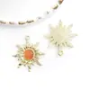 1 Pieza de Colgante de Aleación de Girasol con Esmalte que Conserva el Color Colgante Creativo para Pulsera, Llavero, Pendientes al por Mayor