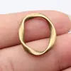 25x20mm 1.7g Multicolor DIY Accesorios Hechos a Mano Irregular Hueco Retorcido Geométrico Ovalado Colgante de Anillo