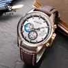 Ochstin Novo Relógio Masculino de Moda para Negócios 3 Mostradores 6 Ponteiros Relógio à Prova d'Água Luminoso Cronógrafo Atacado