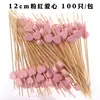 Palitos de fruta descartáveis, palitos de bambu, palitos decorativos, garfinhos de fruta, palitos de dente artísticos, palitos de coquetel, palitos de sanduíche, inserções de fruta