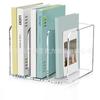 Novo Suporte de Livros Acrílico Transparente de Três Compartimentos Porta Arquivos Revisteiro Suporte de Armazenamento de Livros e Revistas Suporte de Armazenamento de Mesa para Escritório