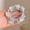 Goma para el pelo satinada floral Maillard para mujer, alta elasticidad, liga para el pelo duradera que no daña el cabello, accesorio elástico para el pelo