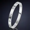 Pulsera de Acero de Titanio para Hombres y Mujeres, Pulsera de Acero Inoxidable, Diseño de Clavo Estilo Cartier en Oro Rosa, Pulsera Ancha y Estrecha que No se Desvanece, Regalo de Vacaciones