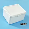 Caja de Almacenamiento Blanca Pura con Tapa abatible, Caja de Almacenamiento con Tapa abatible, Almacenamiento de Material Adhesivo Estilo Ins para Escritorio, Caja de Almacenamiento Guka
